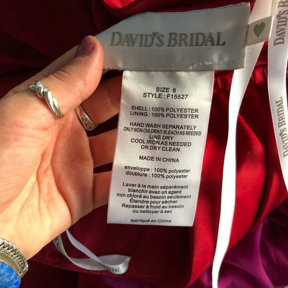 Red Satin Sweetheart Neckline Strapless Dress - Picture 2 of 7